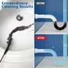 Drainsoon 30 Inch Long Sink Snake Drain Clog Remover, Upgraded Anti-Break Nylon Plumbing Snake Drain Auger Hair Catcher for Bathroom Shower Pipe, Bathtub Hair Clogs, Kitchen Drain Cleaning (5 Pack)