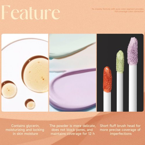 Face Concealer Foundation Color Corrector(orange)