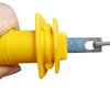 QMARK Electric Fence Gate, Electric Fence Handles, Insulated Plastic Handle, Rubber Gate Handle 6 Pack- Yellow