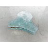 Generic Medium blue marbled acrylic and metal hair claw clip