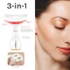 Ms.W Red Light Neck Face Massager,Portable Facial Massager for Skin Care,Electric Face Massage Kit with 45 ±5℃ Heat & 3 Massage Modes