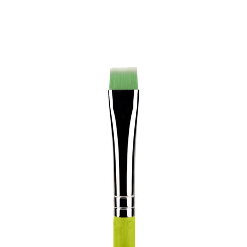 Bdellium Tools Professional Makeup Brush - Green Bambu Series 714 Flat Eye Definer - With Soft Synthetic Fibers, For Eye Definition (Green, 1pc)