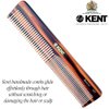 Kent 16T Hair Dressing Table Comb, Fine and Wide Tooth Dresser Comb For Hair, Beard and Mustache, Coarse and Fine Hair Styling Grooming Comb for Men, Women and Kids. Made in England