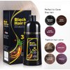 BNM Health Hair Dye Color Shampoo 500ml Instant Fast Permanent Natural DYE Color Unisex (Dark Brown)