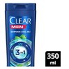 Generic Clear Men 3 in 1 Shampoo & Shower Gel Refreshing Menthol Complete Care -350 ML-11.8 Fl Oz