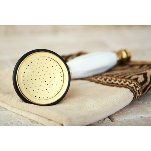 Kingston Brass ABT1020-2 Vintage Hand Shower Head, Polished Brass