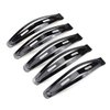 10pcs 6cm Black Snap Hair Clips Simple Oval Metal Barrettes for Girls