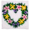 Wonderart Heart Wreath Latch Hook Kit, 12" X 12"