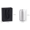 Black Gift Bags 50 Pack, Sdootjewelry Small Black Gift Bags, 5.1” x 2.4” x 7.5” Small Gift Bags Paper Bags with Handles, Black Mini Gift Bags, Shopping Bags for Small Business, Retail and Shopping