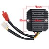 RedCap 12V Voltage Regulator Rectifier with 6-Pin Dual-Plug Compatible with Gator DF-250-RTS Tank 200 Carbureted Roketa MC-54B 250 Jonway YY250T Scooter Moped