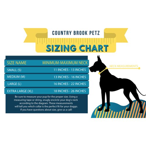 Country Brook Design - Porcelain Earth Regency Stripes Premium Dog Collar - Medium