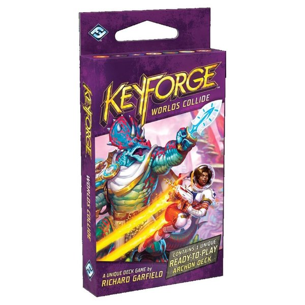 Fantasy Flight Games KeyForge Worlds Collide 12-Pack Archon Deck Display | Fast-Paced Card Game | Strategy Game for Adults and Teens | Ages 14+ | 2 Players | Average Playtime 45 Minutes | Made