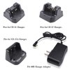Aimtobest PA-48B Charger Adapter for Yaesu Vertex Radio FT-60 FT-60R FT-1DR FT-2DR VX-5R VX-6R VX-7R VX-8R VX-8DR NC-86B NC-72B NC-88B for Charger CD-41 CD-47 CD-15A (2 Pack)