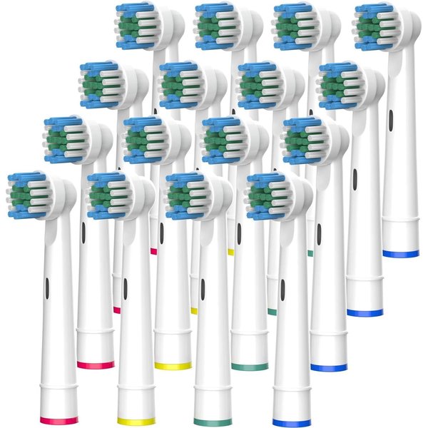 Electric Toothbrush Replacement Heads 16 Pack/Compatible Oral B Braun Replacement Brush Heads/Compatible Oral B Replacement Brush Heads