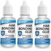 3 PACK Essential Values Hair Glue Bonding Adhesive (1.30 fl oz / 38mL) – Invisible Glue with Moisture Control Technology – Perfect for Poly & Lace Hairpieces, Wigs, Toupee Systems
