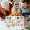Zuzu Puzzle Personalize Name Puzzle for Toddlers with Animals, Baby Gift for Girls and Boys 0 1 2 3 Year Old, Personalized Puzzle for Kids, 1 Year Old Girl and Boy Kid Gifts, Customized Baby Gift, Montessori Educational Name Toy, Wood Puzzle 1-3