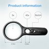 Wapodeai 3X 45X High Magnification, Suitable for Reading, Jewellery, Lnspection, Science (Black)