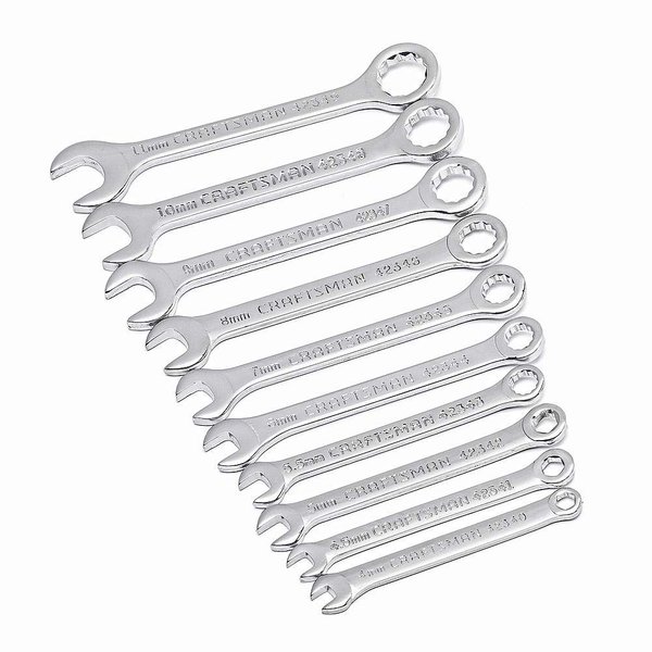 Craftsman 9-42339 10 Piece Metric Combination Ignition Wrench Set