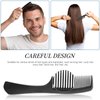 Rsiynax 3 Pieces Professional Teasing Comb, Premium Black Carbon Fiber Hair Comb Set for Cutting and Styling, Fine and Wide Tooth Hair Barber Combs for Women and Man