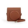 Rieibi PU Leather Case for Fujifilm Instax SQ40 - Polaroid SQ40 Camera Case for Fujifilm Instax Square SQ40 Instant Camera - Vintage Fuji SQ40 Bag Cover with Strap - Brown
