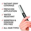 Root touch up, temporary hair color to cover gray hairlines, eyebrows, Mustache & Beards Greyfree 2 PACK (LIGHT BROWN)