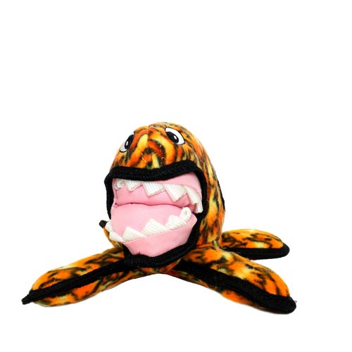 TUFFY - World's Tuffest Soft Dog Toy - Alien Fire - Multiple Layers. Made Durable, Strong & Tough. Interactive Play (Tug, Toss & Fetch). Machine Washable & Floats