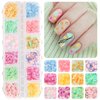 3 Boxes 3D Mixed Ocean Theme Nail Art Polymer Clay Slice Accessories Summer Shell Octopus Starfish Clownfish Nail Art Charms with Tweezers for DIY Nail Art Designs Manicure Decoration