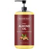 Essentially KateS Sweet Almond Oil 16 oz - 100% Pure and Natural and Cold Pressed