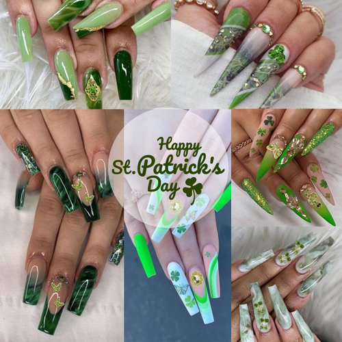 30Pcs Green Nail Rhinestones Nail Charms 3D Alloy Butterfly Cherry Crown Bow Nail Art Charm with Green Gems Crystal Shiny Nail Jewelry St Patrick’s Day Summer Women Nail Decorations