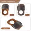 Toprank Leather Thumb Guard for Wood Carving - Premium Full Grain Leather Finger Protector, Handmade Carpenter Carving Kit Accessory (Tan)