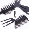 Hair Comb Styling Set Tail Combs Double Side Brushes Afro Pick Pik Comb African American Hair Brush Barber Accessories
