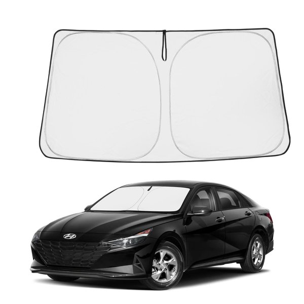 Proadsy Front Windshield Sun Shade Foldable Sunshade Protector Custom Fit 2021-2023 2024 Hyundai Elantra Accessories 2024 Upgrade