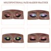 Makeup Practice Face Board, 3D Realistic Practice Makeup Face Set, Makeup Mannequin Face with Makeup Kit for Professional Makeup Artists Students and Beginners to Practice Eyes Eyeshadow Makeup