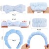 Chanaco Skincare Headband, Headband for Washing Face, Face Wash Headband, Wrist Bands, Head Band for Skincare, Teen Girl Gifts Trendy Stuff, Self Care Gifts for Women