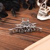 Spider Web Claw Clips, Metal Halloween Hair Clips Black Horror Hair Clips Gothic Hair Accessories for Women Girls Decoration