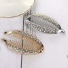 4Pcs Elegant Shining Rhinestone Crystal Banana Clip Hair Clincher Rounded Edges Hair Comb Fish Shape Grips Clamp Headwear for Women and Girls