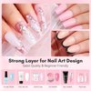 Makartt Extra Strong Base Coat Nail Polish, 15ml Long-Lasting Gel Base Coat Nail Gule for Nail Charms Press on Nails Soak Off LED Lamp UV Gel Base Coat Clear Foundation for DIY Home Gift for Women