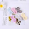 Teemico 60 Pcs Colorful Contact Lens Case Bulk Eye Lense Box Holder Container Soak Storage Travel Kit for Eyes Care,6 Colors (Black, White,Pink,Yellow,Purple,Blue)