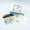 Ink and Trinket Kids DIY Finger Print Art Craft Kit, Make Your Own Handmade Keychains, Magnets, and Framed Art, Perfect Gift for Boys, Girls, Moms, Dads, or Grandparents