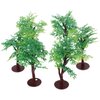 LUOZZY 12Pcs Miniature Tree Dollhouse Model Micro Landscape Trees Mini Plastic Trees for Sand Table Micro Landscape Ornament