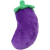 LNYMZD Purple Eggplant Squeaky Toys Cute Fruits Vegetables Plush Puppy Chew Soft Toy, Pet Supplies