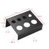 Tattoo Ink Cup Holder,5pcs Stainless Steel Tattoo Pigment Ink Cup Caps Holder Stand for 7 Caps Machine Supply（black)