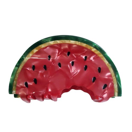Big Watermelon Hair Clips,Cellulose Acetate Hair Clips,Big Claw Clips for Girl,Hair Accessories,Red