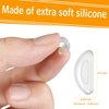 Silicone Eyeglass Nose Pads Sticky, Hypo-allergenic Adhesive Nose Grips for Glasses and Sunglasses 12 Pairs