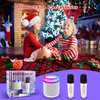 Kids Karaoke Machine, Portable Bluetooth Speaker with 2 Wireless Microphones, Dynamic Lights Karaoke Machine for Kids, Birthday Party Home, Outdoor(White)