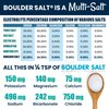 BOULDER SALT - Low Sodium Salt - Unflavored Salt for Cramps, Salt for High Blood Pressure, Salt for POTS Syndrome - Good on Food or in Water. 283 Servings.