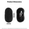 2Pcs Charming Bump It Up Volume Inserts Hair Comb, Do Beehive Hair Style Tool Hair Pads, Do Beehive Hair Base Styling Clip Accessories for Women Lady Girl (Black)