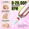 MEFA Dip Powder Nail Kit with Portable Electric Nail Drill, Summer Glitter Shimmery Hot Pink Pastel Violet Neon Orange 32 Colors Dipping Powder Liquid Set Bright Shades French Nail Art Manicure Salon