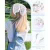 HAIMEIKANG Hair Scarf Bandana Handband for Women - 3Pcs Chiffon Head Scarf for Women's Hair, Non Slip Lace Triangle Kerchief Women’s Hair Bands (Fruits Pattern)