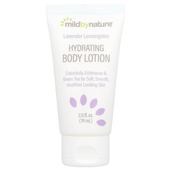 Mild by Nature Hydrating Body Lotion, Lavender Lemongrass, 2.5 fl oz (74 ml)